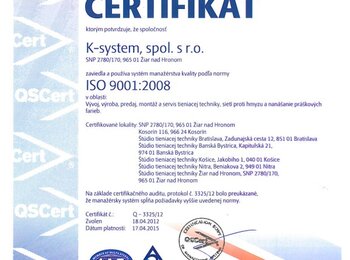 ISO 9001:2008 ksystem