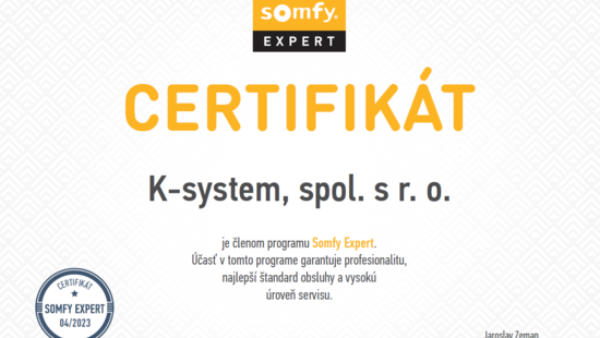 Certifikát profesionality 